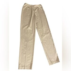 Tribeca Studio Women’s Size 6 Long Khaki Straight Leg Dress Pants